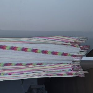 VB Striped Knit Top with Multicolor Accents